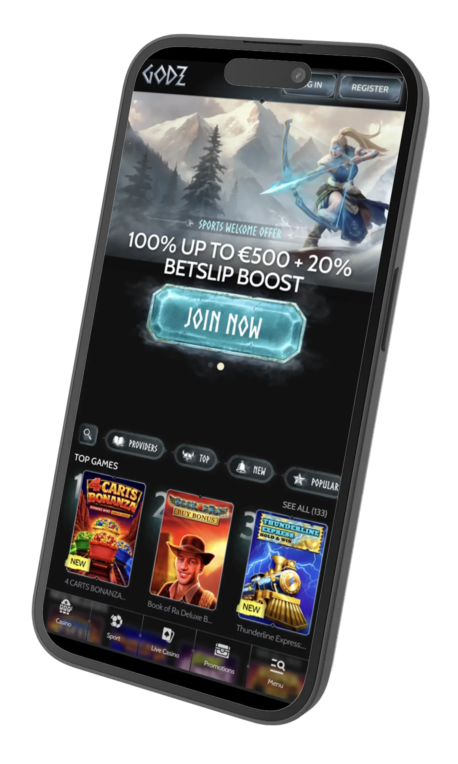 Godz Casino mobile access