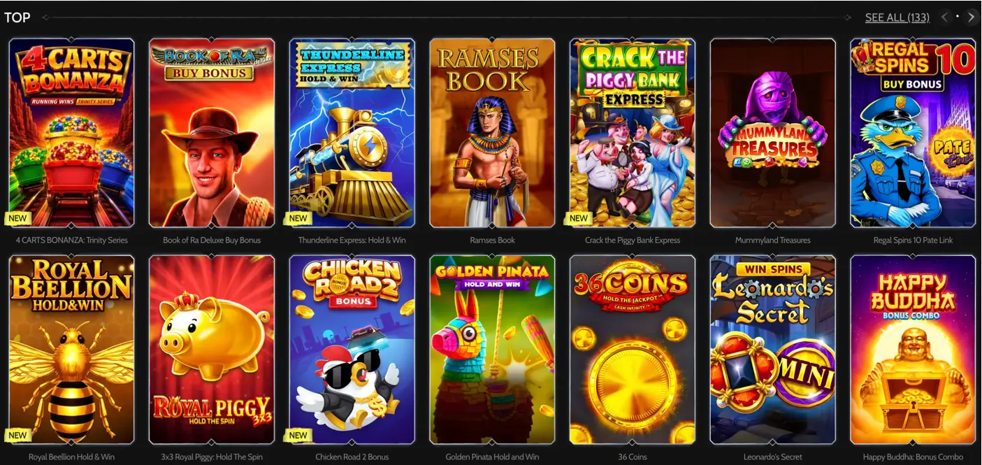 Godz Casino games and live casino