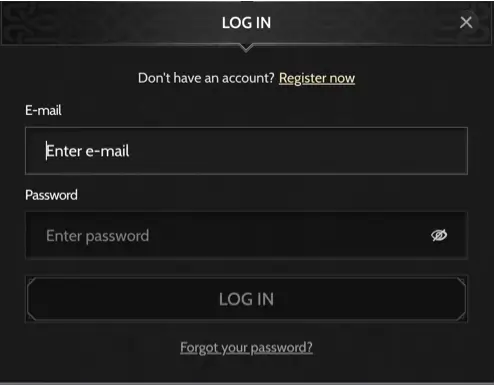 Godz Casino registration and login
